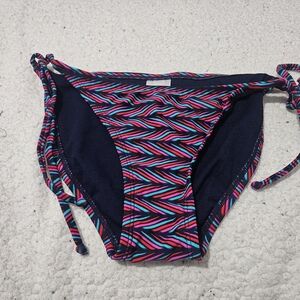 Xhilaration Pink and Blue Chevron Bikini Bottom